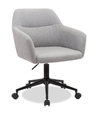 Chaise de bureau pivotante Stevie de 23 po à hauteur réglable - grise