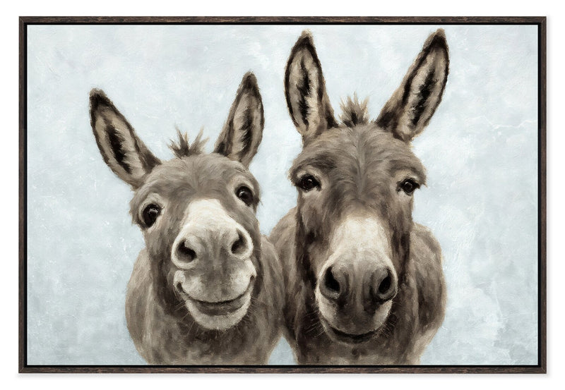 Œuvre d’art encadrée « Buddies » sur toile - 31,5 po x 46,5 po