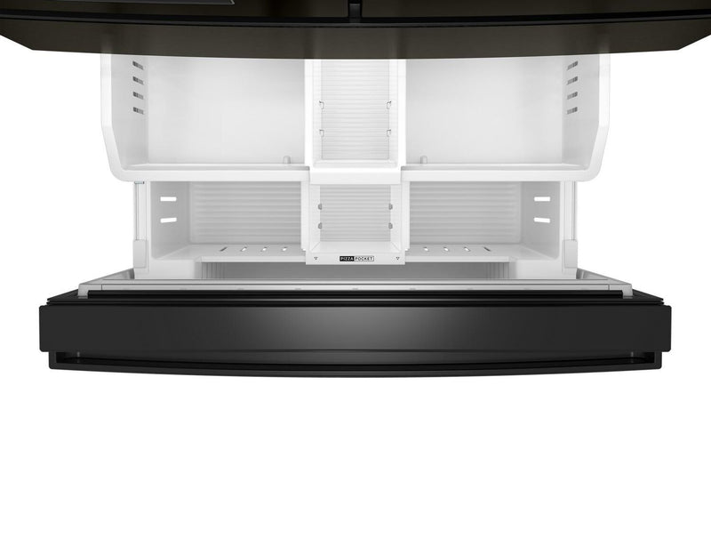 Réfrigérateur Whirlpool de 29 pi3 et de 36 po à portes françaises - acier inoxydable noir résistant aux traces de doigts - WRMF3536SV