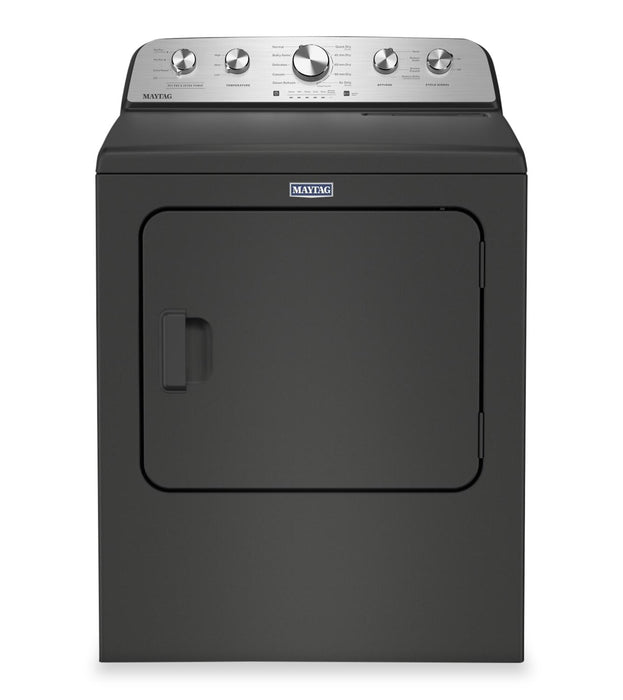 Laveuse à chargement par le haut 5,5 pi³ avec turbine et option Animal Pet Pro et sécheuse à gaz 7,0 pi³ de Maytag - noir volcan