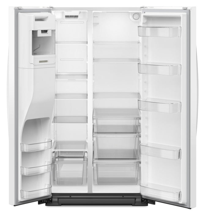 Réfrigérateur Whirlpool de 28,7 pi³ et de 36 po à compartiments juxtaposés - blanc - WRSF5536RW