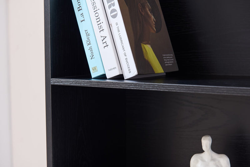 Bibliothèque William de 31,5 po à 2 tablettes - noire