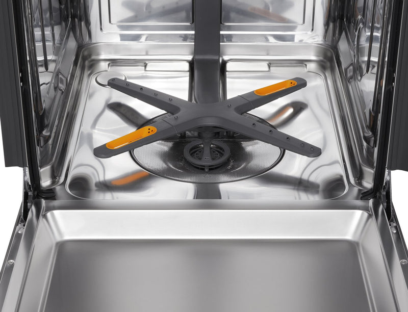  Lave-vaisselle encastré LG à 46 dBA de 24 po avec commandes sur le dessus et QuadWashMC - acier inoxydable noir - LDNPQ555D