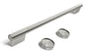 Trousse de poignées KitchenAid pour four mural simple ou micro-ondes encastrable 30 po – acier inoxydable – W11774412