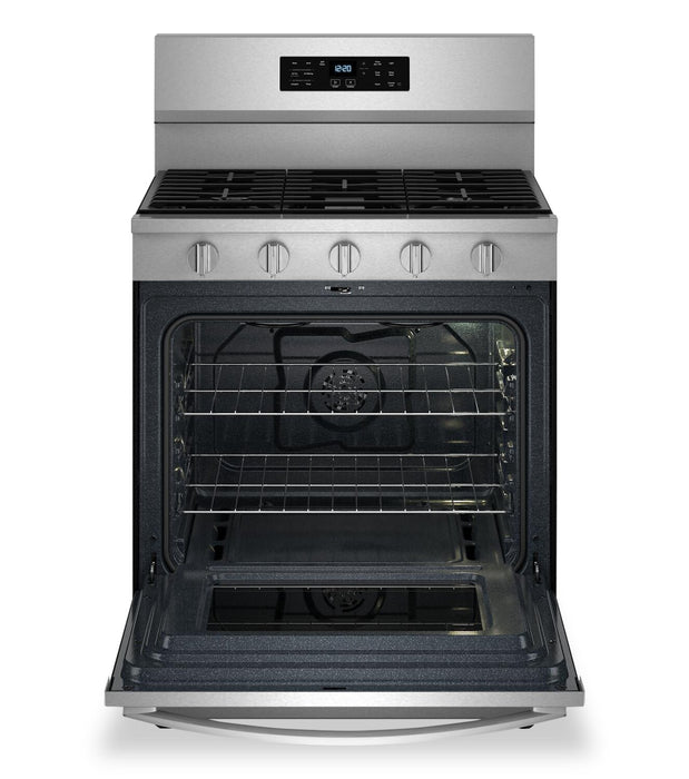 Cuisinière à gaz Whirlpool de 5 pi³ avec friture à air et autonettoyage - acier inoxydable - WFGS5030RZ