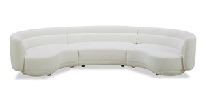 Sofa sectionnel Davvero 3 pièces - ivoire