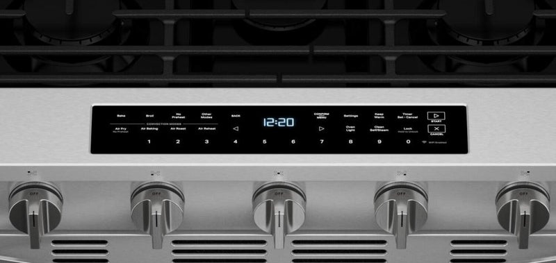 Cuisinière à gaz Whirlpool de 5 pi3 avec friture à air et brûleur SpeedHeatMC - acier inoxydable - WSGS7530RZ