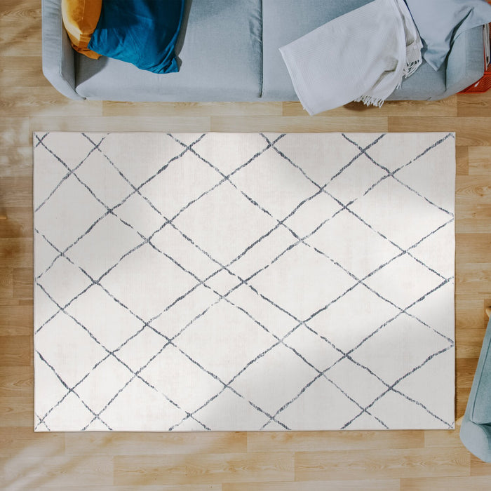 Carpette Selin ivoire lavable - 5 pi x 7 pi