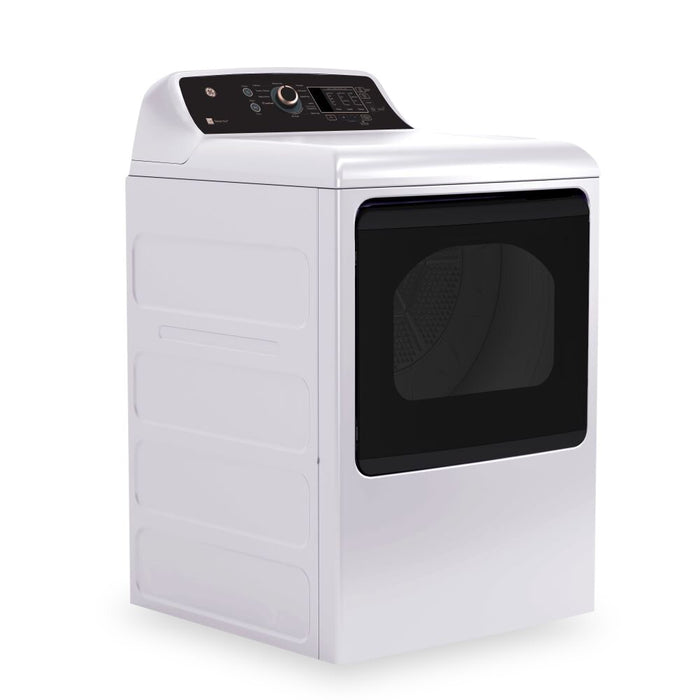 Sécheuse électrique GE de 7,4 pi³ - blanche et or rose - GTD69EBPYWR