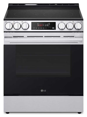 Cuisinière intelligente électrique LG de 6,3 pi³ avec EasyCleanMD - acier inoxydable résistant aux taches - LSEL6333XE