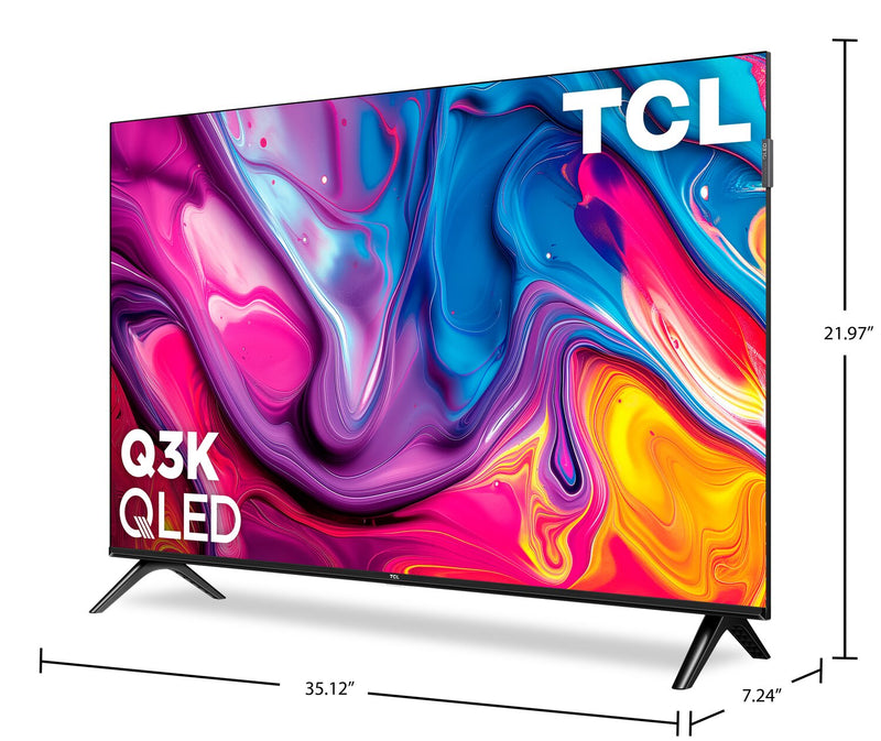 Téléviseur intelligent QLED TCL Q3K Full HD de 40 po avec boîtes quantiques et Google TV (40Q3K)
