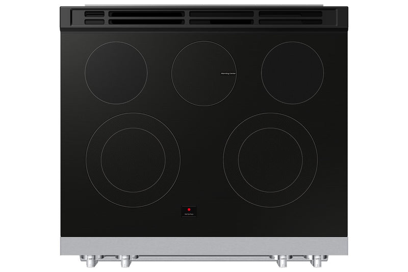 Cuisinière électrique encastrée Bespoke de Samsung de 6,3 pi3 avec friture à air sans préchauffage Air Fry Max - NSE70H63SR