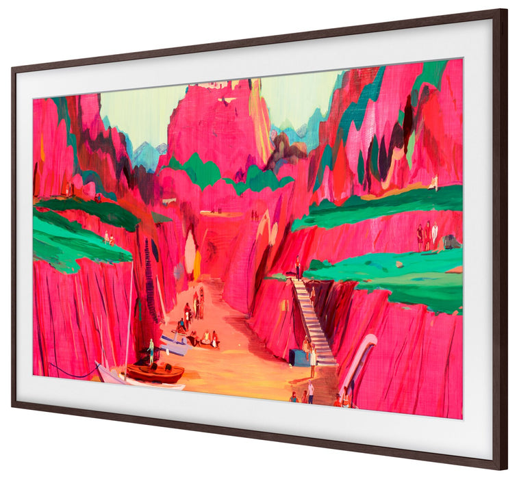 Cadre décoratif personnalisable pour téléviseur The Frame Pro de 75 po de Samsung - brun moderne