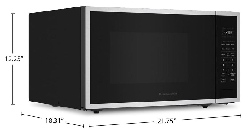 Four à micro-ondes de comptoir KitchenAid de 1,6 pi3 - acier inoxydable - YKMCS122SSS