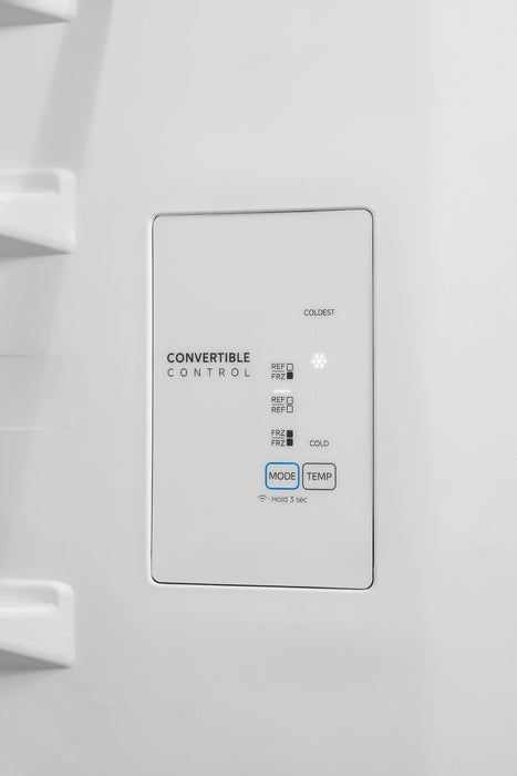 Appareil vertical 3 en 1 Midea de 20 pi3 convertible en réfrigérateur ou congélateur - acier inoxydable - MRU21C7BST