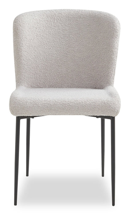 Ensemble de salle à manger Alwin 5 pièces en métal avec table ronde de 47,25 po (L), dessus en pierre frittée et 4 chaises - brun et gris