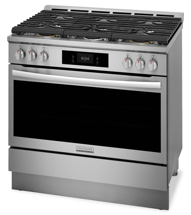Cuisinière à gaz Frigidaire Gallery de 36 po et de 4,6 pi3 à six brûleurs avec friture à air - acier inoxydable - GCFG3661AF