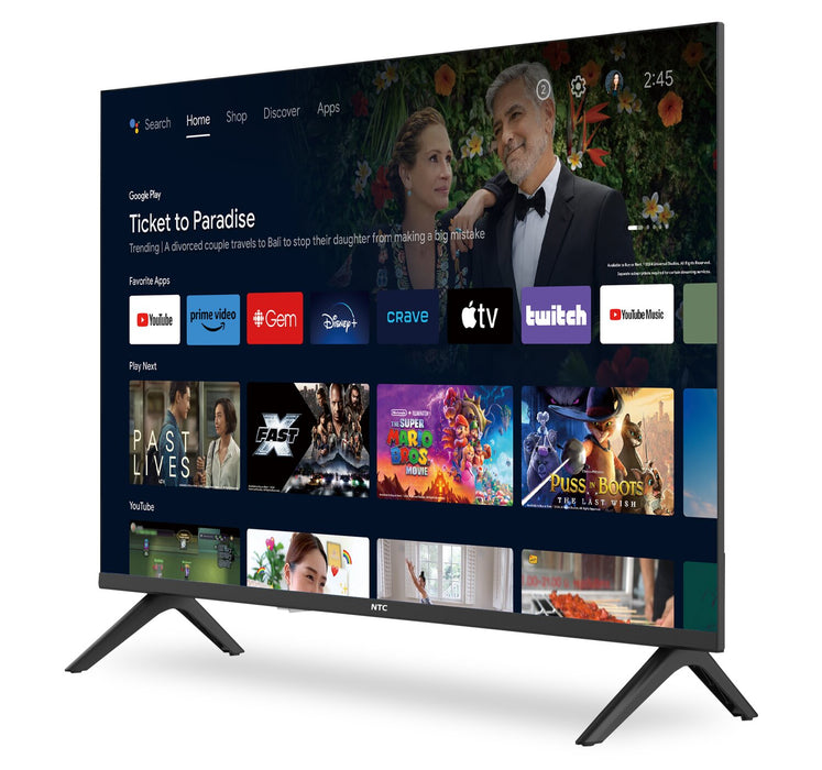 Téléviseur intelligent DEL de NTC Full HD de 32 po et à 60 Hz avec Android TV (32HA7400) 