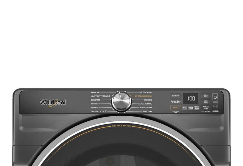 Sécheuse à gaz intelligente Whirlpool de 7,4 pi³ avec vapeur - WGD6720RU