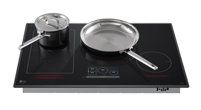 Surface de cuisson intelligente à induction LG Studio de 30 po avec UltraHeatMC - noire - CBIS3018BE 