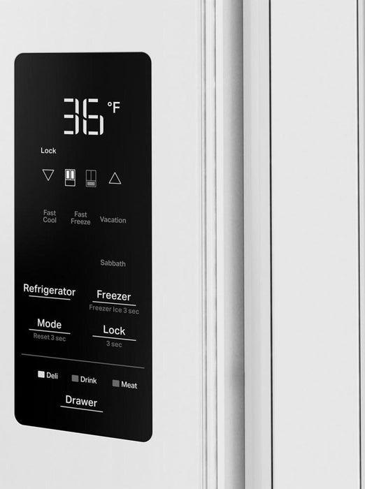 Réfrigérateur Whirlpool de 36 po et de 29 pi3 à portes françaises - blanc - WRMF3636SW