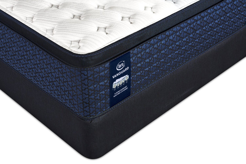 Ensemble matelas ferme à Euro-plateau Stonehaven Vanguard de Serta pour très grand lit