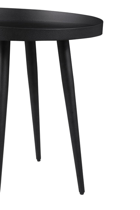  Table de bout moderne Vaughn de 17,7po- noire 