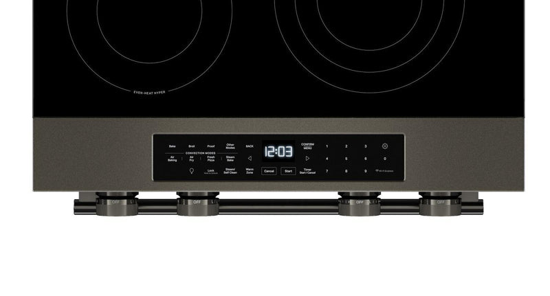 Cuisinière électrique KitchenAid de 5,3 pi³ et de 30 po - minerai noir - YKSES530SBE 
