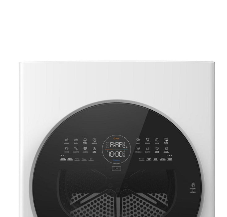 Laveuse de 3,2 pi3 et sécheuse électrique de 4,3 pi3 de Whirlpool - blanches - YWFH5424SW