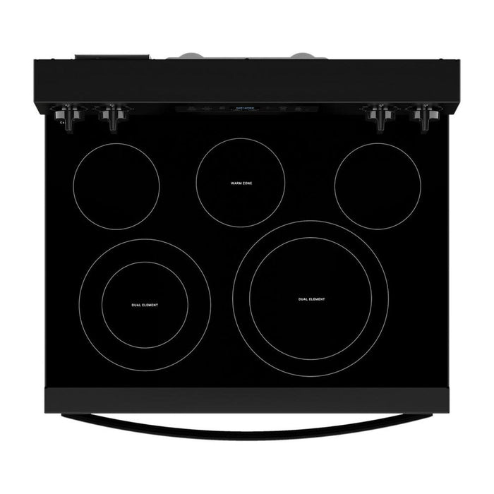 Cuisinière électrique Whirlpool de 5,3 pi3 avec friture à air sans préchauffage - noire - YWFES5030RB