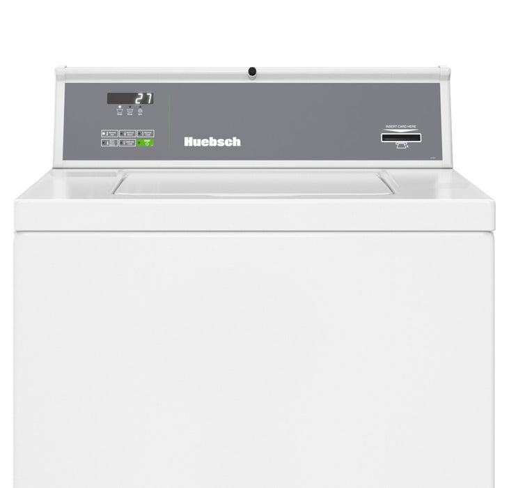 Laveuse commerciale Huebsch de 3,19 pi3 à chargement par le haut avec compatibilité avec les cartes - blanche - HWNKY2SP116CW01