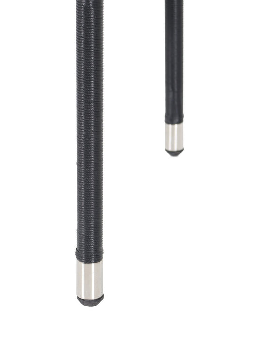 Chaise Arizona pour la terrasse à l’extérieur - osier en résine tressé à la main, résistante aux rayons UV et aux intempéries - noire