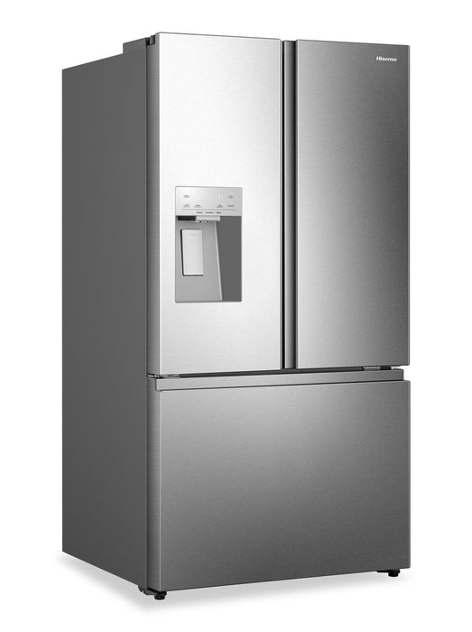 Réfrigérateur Hisense de 30 pi3 et de 36 po à portes françaises - acier inoxydable résistant aux traces de doigts - HRF300P7DSE