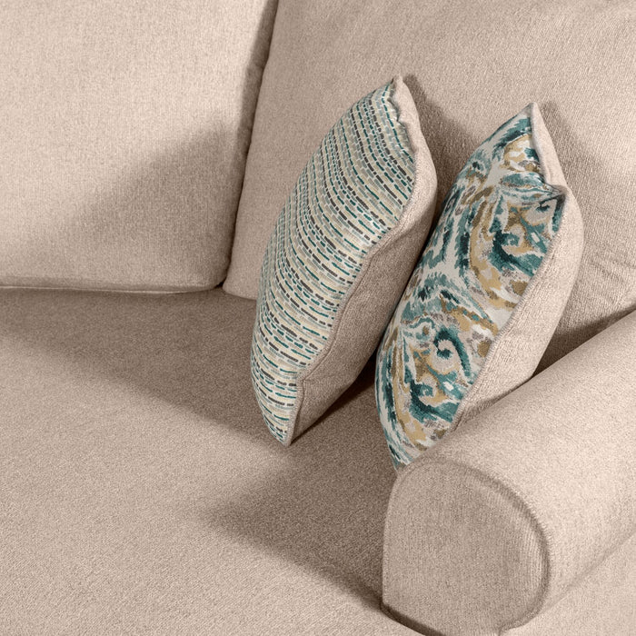 Sofa-lit sectionnel enveloppant de droite Haven de Scott Living 3 pièces en tissu de chenille - taupe 