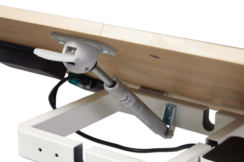Bureau portatif Aaron de 26,77 po à hauteur réglable avec dessus relevable – chêne