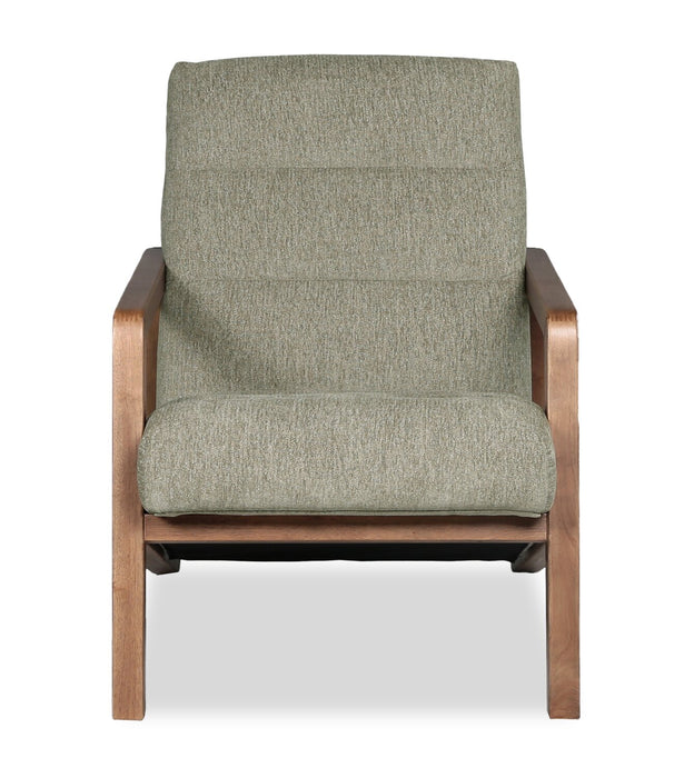 Fauteuil d’appoint Cove de 28 po en tissu de chenille - vert olive