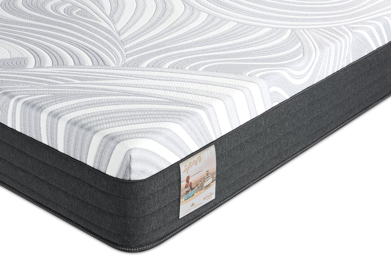 Matelas ferme à plateau-coussin dans une boîte Spa 10 de Springwall pour lit simple