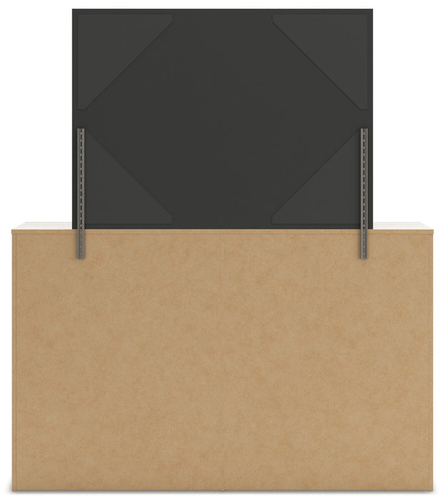 Commode de chambre à coucher Derekson de 58,7 po (L) x 36,5 po (H) à 6 tiroirs - blanc rustique