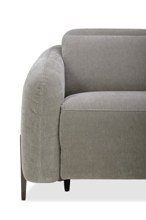 Sofa sectionnel à inclinaison électrique Caprice 5 pièces avec appuie-têtes électriques - truffe