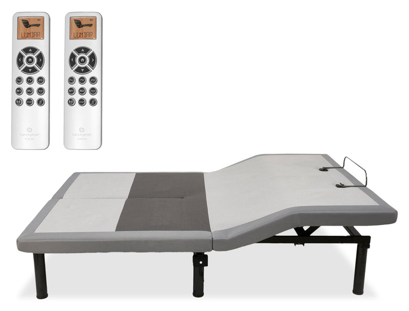 Base ajustable à tête divisée Flex de Bedgear pour grand lit