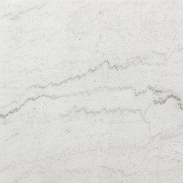 Table de bout moderne Webber de 20 po en marbre - blanche