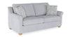 Sofa contemporain Finesse de 81 po en tissu de chenille - gris chiné