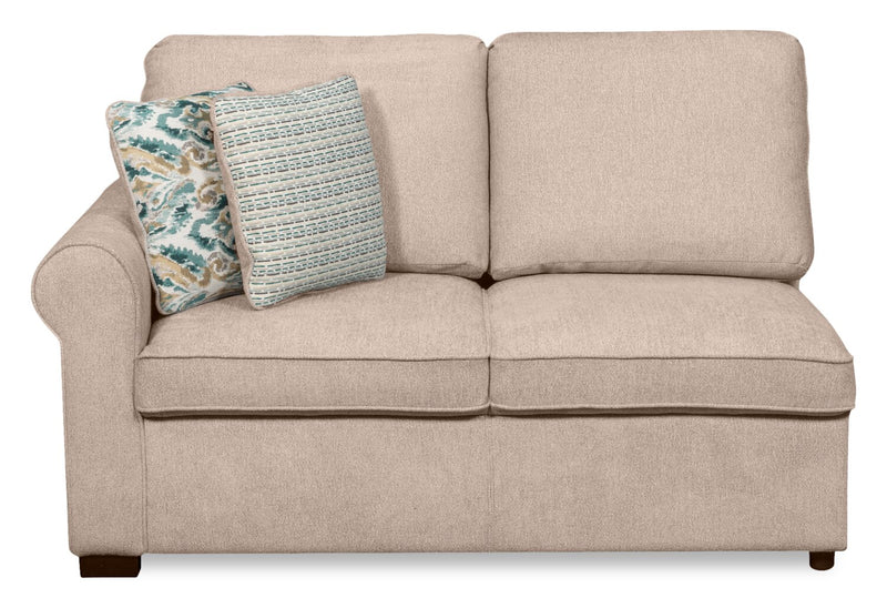Sofa sectionnel enveloppant de droite Haven de Scott Living 2 pièces en tissu de chenille - taupe