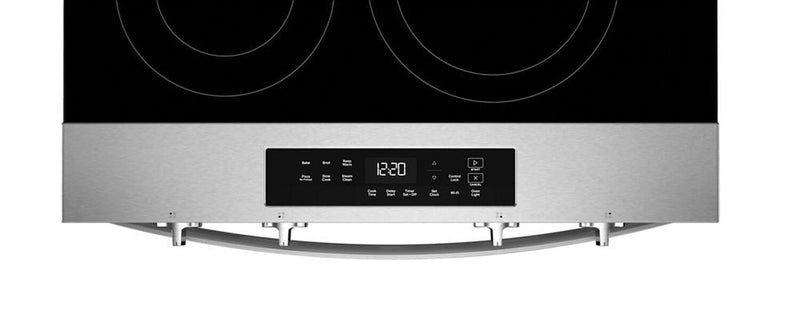 Cuisinière intelligente électrique Whirlpool de 5,3 pi3 et de 30 po avec mode sans préchauffage - acier inoxydable - YWSES3330TS