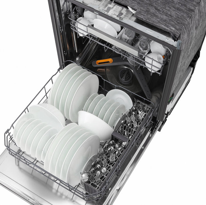  Lave-vaisselle encastré LG à 46 dBA de 24 po avec commandes sur le dessus et QuadWashMC - acier inoxydable - LDNPQ555S
