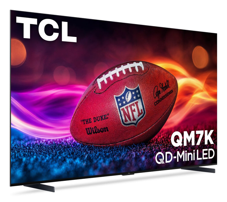 Téléviseur intelligent QLED Mini DEL TCL QD QM7K UHD 4K de 98 po avec Google TVMC (98QM7K) - modèle 2025