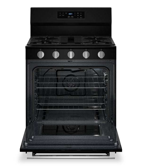 Cuisinière à gaz Maytag de 5 pi3 à convection avec friture à air sans préchauffage - noire - MFGS6030RB