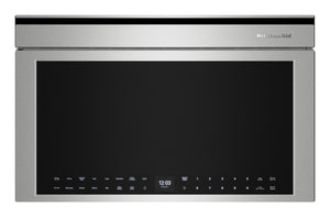 Four à micro-ondes encastré KitchenAid de 1,1 pi3 à convection avec friture à air - acier inoxydable PrintShieldMC - YKMBT730SPS