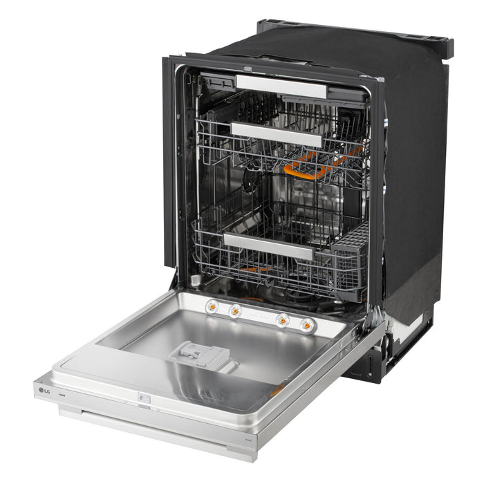 Lave-vaisselle encastré LG à 39 dBA de 24 po avec commandes sur le dessus et QuadWashMD Pro - acier inoxydable - LDNTH862S