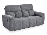 Sofa à inclinaison manuelle Blake de 76,8 po en tissu de chenille - gris